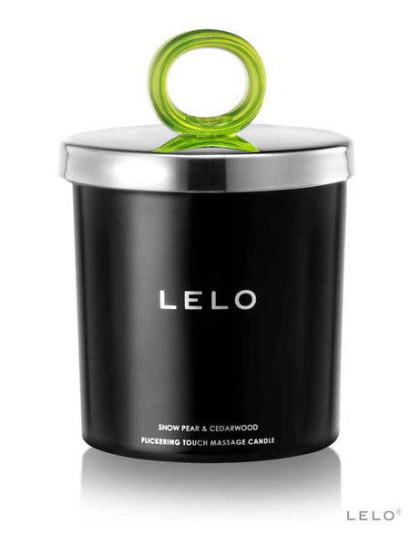 Lelo Massage Candle All Natural Soy Wax Luxurious Softening Long Lasting Oil - Snow Pear And Cedarwood - Club X